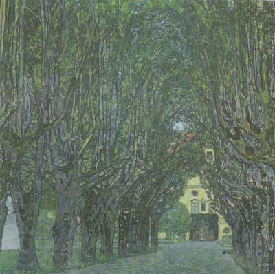 Gustav Klimt Avenue in Schloss Kammer Park (mk20) Germany oil painting art